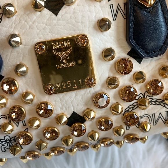 RARE MCM Swarovzki 2 way boston - Nano - Picture 4 of 16